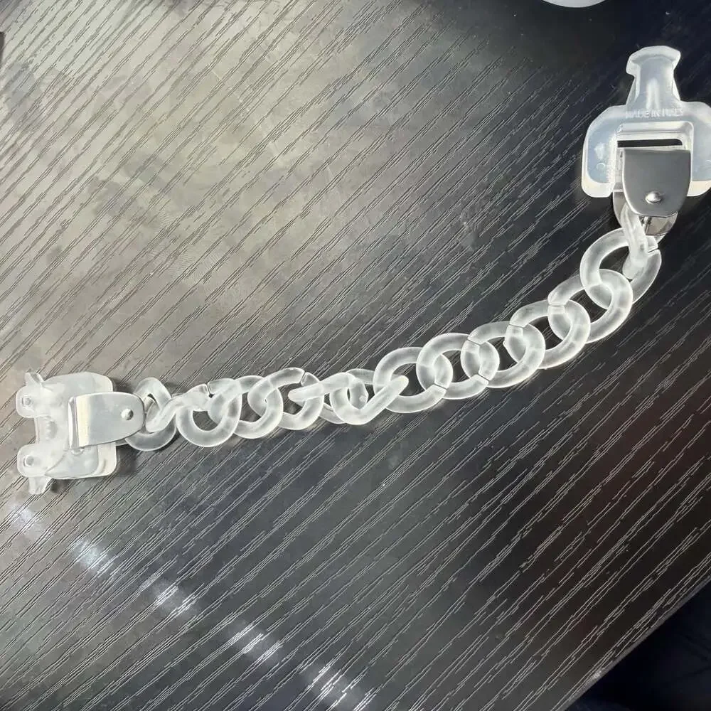1017 ALYX 9SM Clear Acrylic Chain Bracelet